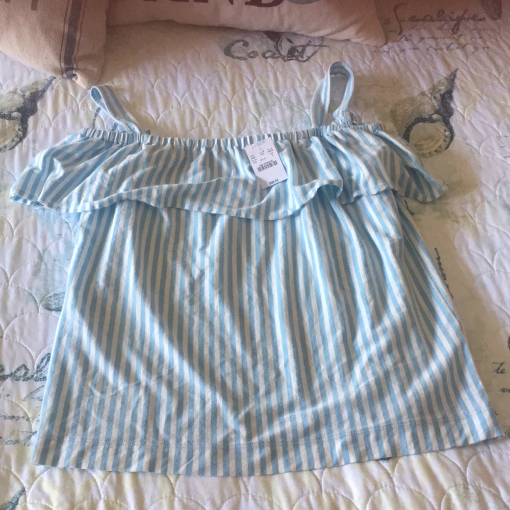 🎀🆕Super Cute J. Crew Cold Shoulder Top🆕🎀